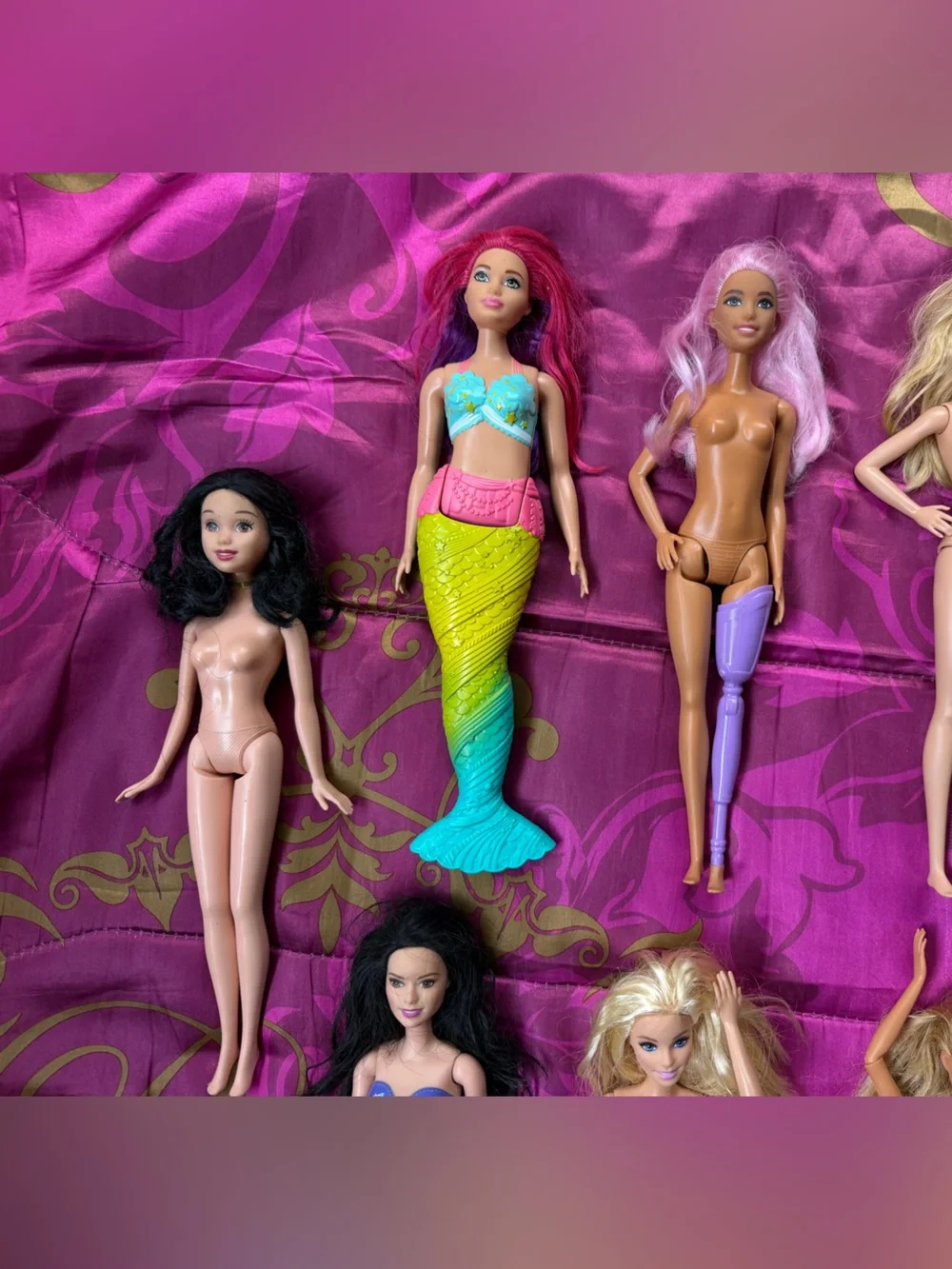 Mattel Barbie Lot of 12 DOLLS Doll Bundle made to move articulated yoga classic